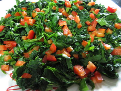 cooked spinach